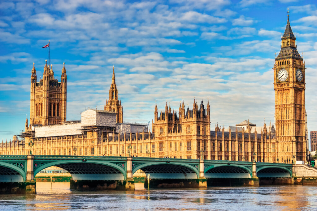 Britse parlement in Londen